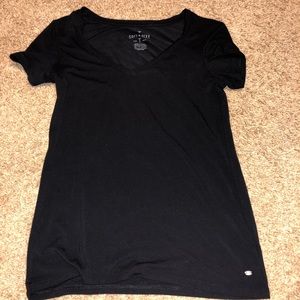 AE soft and sexy black V-neck